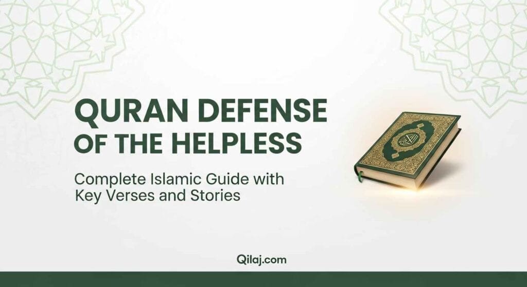 Quran Defense of the Helpless – Key Verses and Complete Islamic Guide on Qilaj.com