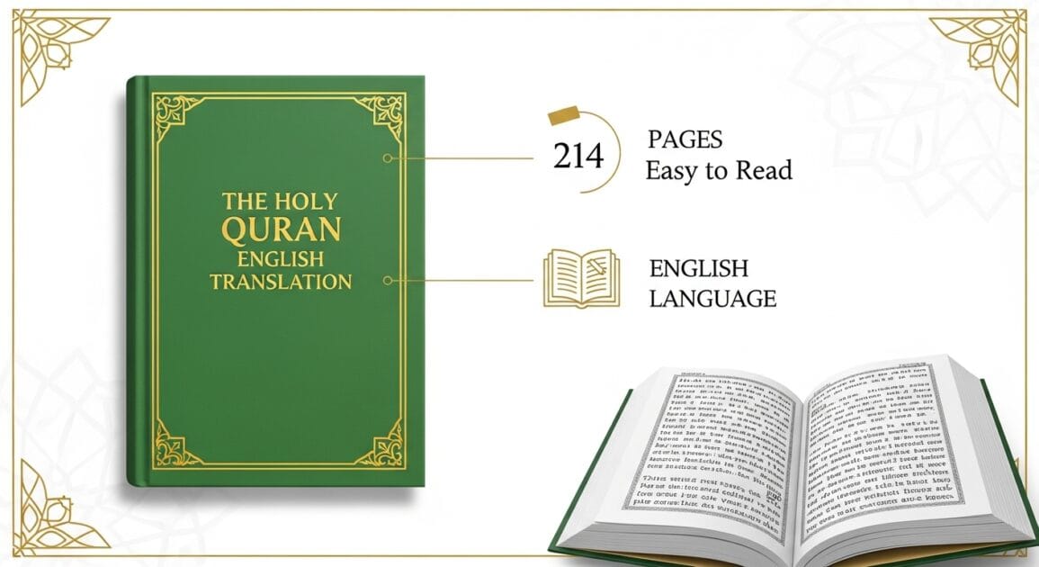 holy quran english translation pickthall green cover paperback
