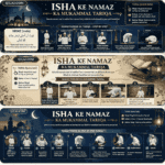 Namaz-e-Isha guide with complete steps, rakat, sunnat and farz in Urdu and English