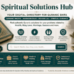 Quranic Shifa aur Spiritual Solutions Hub ka Islamic wazifa aur dua platform