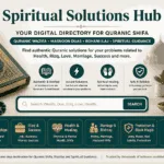 Ultimate Spiritual Solutions Hub: Your Digital Directory for Quranic Shifa Quranic Shifa aur Spiritual Solutions Hub ka Islamic wazifa aur dua platform