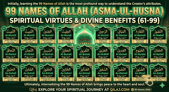 99 Names of Allah Asma-ul-Husna Benefits and Fazilat (61-99)