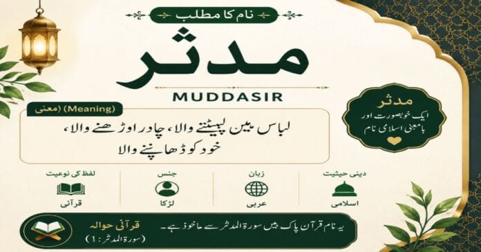 Muddasir Name Meaning in Urdu | مدثر Muslim Boy Name Muddasir Meaning in Urdu | مدثر Name Meaning | Muslim Boy Name