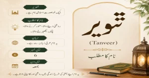 Tanveer Name Meaning in Urdu – تنویر Ka Matlab, Quran aur Islami Hukm