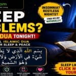 Sleep Problems Dua in Islam for better sleep, insomnia relief, bedtime azkar, and peaceful nights with Quran and Hadith guidance.