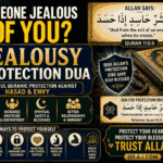 Jealousy Protection Dua for protection from hasad, envy, evil eye, jealousy, and spiritual harm according to Quran and Hadith.