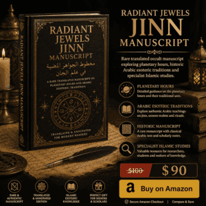 Radiant Jewels Jinn Manuscript Hardcover Rare Arabic Esoteric Traditions Islamic Research Book