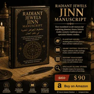 Radiant Jewels Jinn Manuscript Hardcover Rare Arabic Esoteric Traditions Islamic Research Book