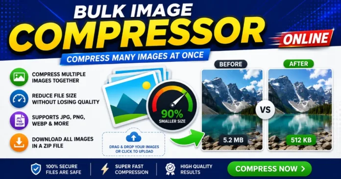 Bulk Image Compressor Online – Compress Multiple Images Fast Bulk Image Compressor Online tool to compress multiple JPG, PNG and WebP images without losing quality