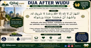 Dua After Wudu – Arabic, Urdu & English Meaning
