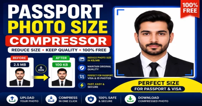 Passport Photo Size Compressor Online – Reduce Photo Size Passport Photo Size Compressor Online to reduce passport, visa and ID photo size in KB without losing quality